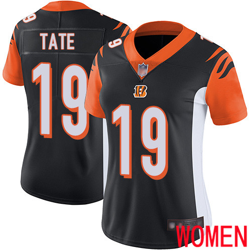 Cincinnati Bengals Limited Black Women Auden Tate Home Jersey NFL Footballl 19 Vapor Untouchable